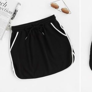 Hem drawstring skirt